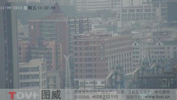 100萬(wàn)像素-廣州琶洲保利建筑工地塔吊高清高速球監(jiān)控效果演示