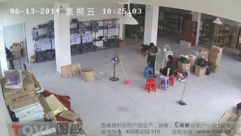 200萬(wàn)像素-某小型倉(cāng)庫(kù)超清視頻監(jiān)控效果錄像演示